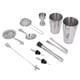 thumbnail image 3 of JUEGO DE BARRA DE 11 PIZAS, JUEGO DE COCOCTELERA, HERRAMENTAS MEZCLADORAS DE BIDBAS DE ACERO INOXIDABLE, KIT DE BARMAN QUE Incluye Taza Coctelera, Cuchara Mezcladora, Coladero,, 3 of 7