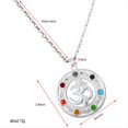 thumbnail image 7 of Segolike Multicolored Pendant Necklace in Alloy And Material with Aum Symbol for, 7 of 7