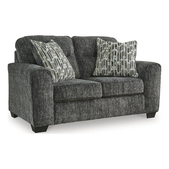 Signature Design by Ashley Lonoke Gunmetal Loveseat