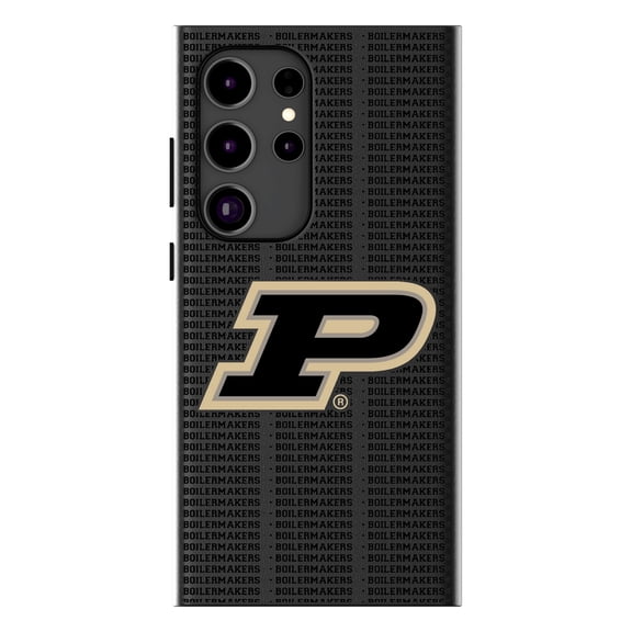 Keyscaper Purdue Boilermakers Text Backdrop Galaxy Magnetic Bump Case