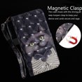 thumbnail image 5 of Case for Motorola Moto X30 Pro 5G Cover Magnetic 3D Pattern Wallet Flip Case With Strap - Grey cat, 5 of 5