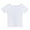 White, variant on Girls Short Sleeve T-Shirts Low Scoop Neck Slim Fitted Crop Top Casual Basic Tee Girls Summer Tops Back to School Clothes