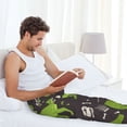 thumbnail image 5 of Logiee Dinosaur Skeleton Print Pajama Pants for Men,Men’s Pajama Bottoms,Mens PJ Pants with Pockets & Button Fly-3X-Large, 5 of 6