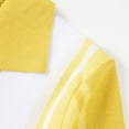thumbnail image 6 of VSSSJ Mens Polo Shirts Classic Vintage Striped Button Down Golf Shirts Short Sleeve Knit Lapel Collar Summer Lightweight Shirt Yellow XXL, 6 of 8