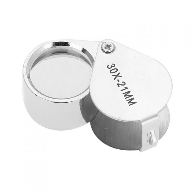 Peahefy Portable Loupe,30X / 20X Portable Magnifier Folding Pocket Loupe for Jewelry Checking Reading,Magnifier