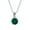Dark-Green, variant on Womens 2CTW Black Mystic Rainbow CZ Solitaire Pendant Necklace