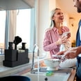thumbnail image 3 of 13x6 Inch Kitchen Countertop Organizer with Soap Dispenser and Sponge Holder Dishwasher Brush Tray Storage Box, White, 3 of 6