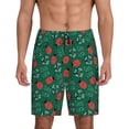 thumbnail image 1 of Balery Good Luck Ladybug Pantalones cortos de pijama de punto de algodón para hombre con cinturilla y bolsillos-Large, 1 of 6