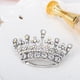 thumbnail image 3 of Brillante Moda Reina Diamante Diamante de Imitación Broches Alfileres Plata, 3 of 5