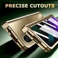 thumbnail image 6 of Compatible Champagne Gold Samsung Galaxy Z Fold 5 Case with Screen Protector,Gradient Frosted Electroplating Cover Hinge Case for Galaxy Z Fold 5 Case,Samsung Galaxy Z Fold 5 Phone Case for Men, 6 of 16