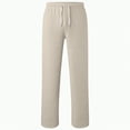 thumbnail image 5 of Ccpelsie Boy's Baggy Sweatpants Fleece Straight Leg Casual Sweat Pants Drawstring Athletic Workout Gym Jogger with Pockets(A-Khaki,13-14 Years), 5 of 5