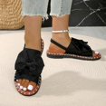 thumbnail image 6 of Womens Sandals Flat Heel Open Toe Casual Daily Solid Color Ankle Strap Women Footwear Women's Fashionable Casual Versatile Summer Fashion Beach Shoes Black 7.5, 6 of 9