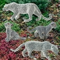 thumbnail image 1 of Figura de leopardo de las nieves de 4 piezas, figura de acción de animales salvajes en miniatura realista de PVC para clooección, 1 of 9
