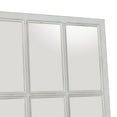 thumbnail image 4 of DecMode 22" x 48" White Window Pane Inspired Wall Mirror, 4 of 12
