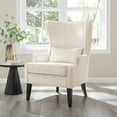 thumbnail image 3 of Clementine Fabric Wing Accent Arm Chair, 3 of 11