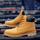 thumbnail image 2 of Botas de hombre con cordones de cuero PU, zapatos de hombre, botas de nieve casuales de caña alta de moda, engrosadas, 2 of 5