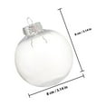 thumbnail image 2 of unbranded 15Ud Esferas Transparentes Para Adornos Navideños Colgantes Ideales Para Regalos Y Festiva, 2 of 8
