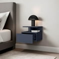 thumbnail image 4 of Depot E-Shop Healy Nightstand, 1 Drawer, 2 Shelves, Alby Blue, 4 of 7