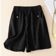 thumbnail image 2 of Sentmoon Shorts High Waist Flowy Shorts Stretchy Solid Color Loose Plus Size Athletic Shorts with Pockets Casual for Work and Smart Casual The Holiday M-4XL, 2 of 8