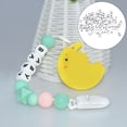 thumbnail image 1 of 100pcs Baby Chewable Letter Beads, Silicone Russian Style DIY Making Decorative Alphabet Beads, 1 of 8