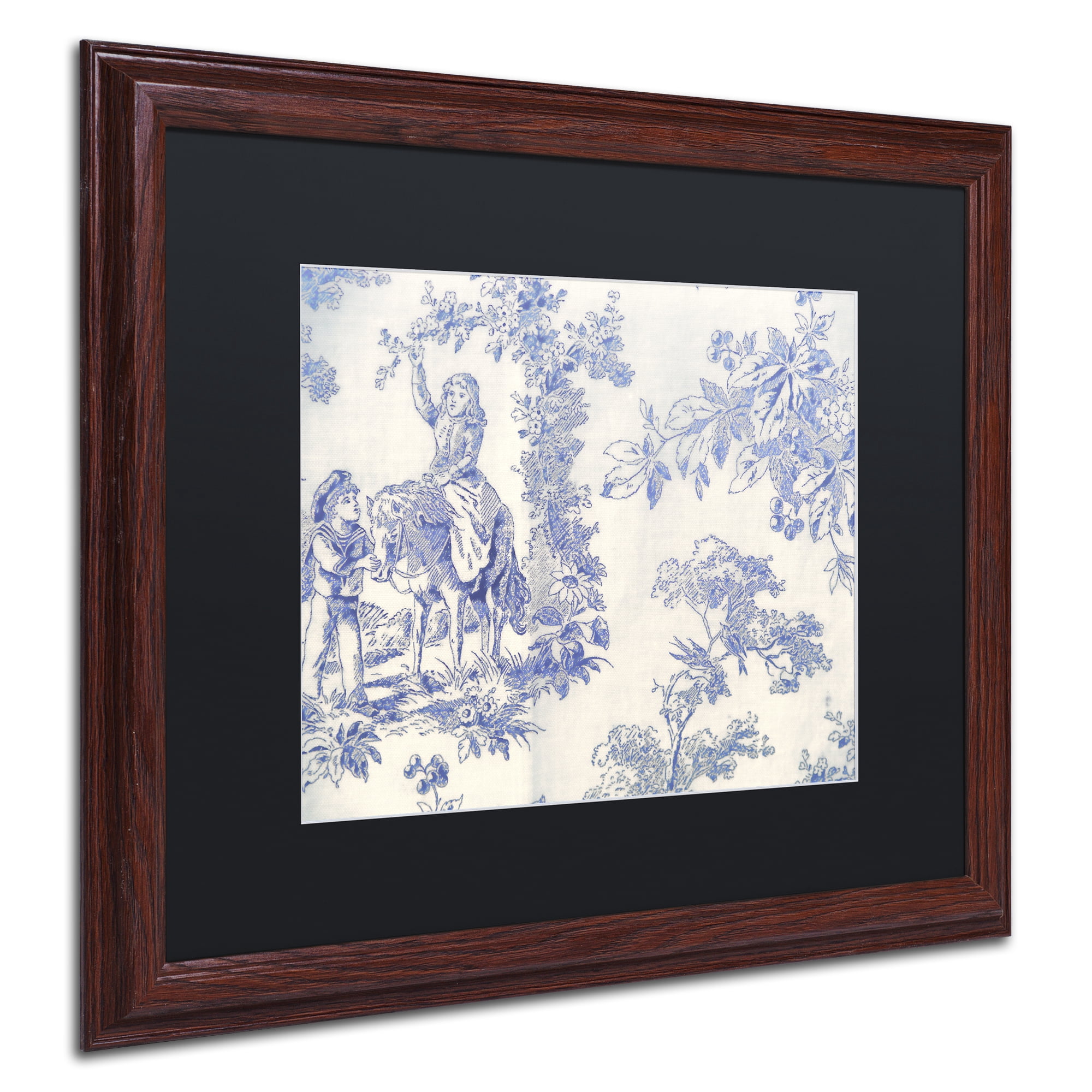 Trademark Fine Art 'Toile Fabrics VI' Matted Framed Art by Color Bakery