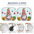 thumbnail image 5 of Goofa Funny Christmas Gnome Pattern 2 Piece Car Windshield Sun Shade Foldable | Front Windshield Shade for Sun, Heat and UV Rays | Sunshade for Car Front Window-Large, 5 of 7
