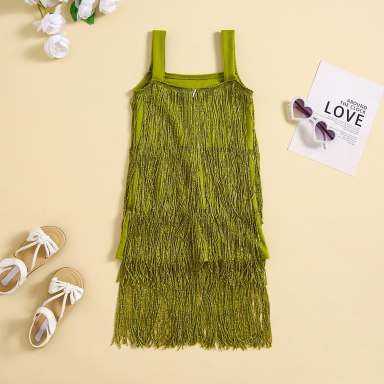 Kids fringe dress online