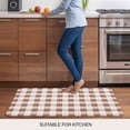 thumbnail image 5 of Brown Checkered Door Mat&nbsp;Indoor Outdoor Entrance, Non Slip Rug for Kitchen Bathroom Entryway Rug, Farmhouse Buffalo Plaid Washable Doormat Floor Mat for Office Home Decor 24x36 Inch, 5 of 8