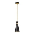 thumbnail image 2 of Z-Lite Soriano 6" Round Steel Mini Pendant in Matte Black and Brushed Nickel, 2 of 7