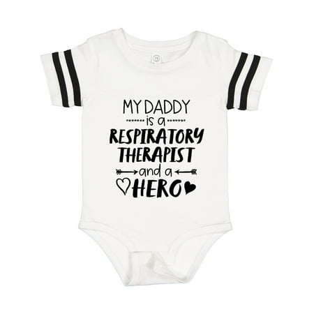 

Inktastic My Daddy is a Respiratory Therapist and a Hero Gift Baby Boy or Baby Girl Bodysuit