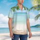 thumbnail image 3 of Balery Starfish in Beach Camisas hawaianas de manga corta para hombre, camisas playeras de corte holgado, camisas de vacaciones con botones,XX-Large, 3 of 7