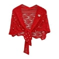 thumbnail image 2 of KANG Autumn Knitted Shawl With Wavy Pattern And Pearl Shoulder Strap, 2 of 3
