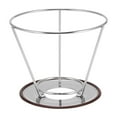 thumbnail image 3 of Filtro De Café De Acero Inoxidable Escurridor De Café Reutilizable Cono De Café Permanente Con Soporte Yuarrent HA013909-00, 3 of 6