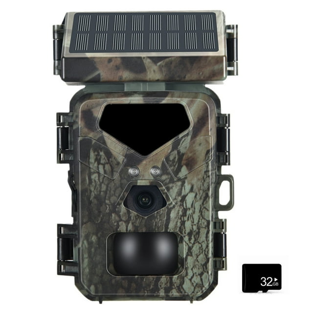 TFixol Compact 20MP Infrared Trail Camera with 1080P Video, Camouflage Design, 32GB Card Included, Ideal for Wildlife and Security Monitoring.