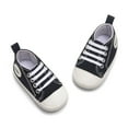 thumbnail image 3 of Baby Sneakers Soft Sole Baby Toddler Shoes 0-1 Year Old Baby Indoor Shoes 9 Colors Available Black, 3 of 4