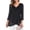 Black, variant on Pxiakgy Dressy Tops for Women Women's Casual Solid Tops Print V Neck Irregular Long Sleeve T Shirt Blouses 3/4 Sleeve Tunic Tops Asymmetric Hem Blouses Lightweight Mesh Shirt Flowy Work Shirts Black L