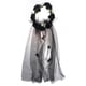 thumbnail image 1 of Velos de novia con corona floral, tocado de rosas artificiales, diadema para el pelo, accesorios para el pelo, guirnalda para fiesta de Halloween para mujeres (negro), 1 of 5