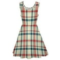 thumbnail image 6 of 2024 Vintage Plaid Dress Green And Red Check Streetwear Dresses Female Night Club Skate Dress Summer Graphic Vestido Big Size, 6 of 7