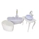 thumbnail image 5 of Accesorios de baño para casa de muñecas, juguetes de colección, modelo de muñeca de utilería, bañera en miniatura, inodoro, modelo de lavabo para, 5 of 9