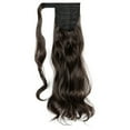 thumbnail image 2 of SHCKE Clip in Ponytail Extension for Women 18" / 24" Wrap Around Ponytail Extension Straight Ponytail Extension Wavy Curly Ponytail Hairpieces Synthetic Hairpieces, 2 of 4