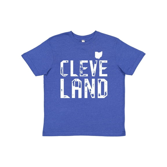Inktastic Cleveland, Ohio Distressed Font Youth T-Shirt