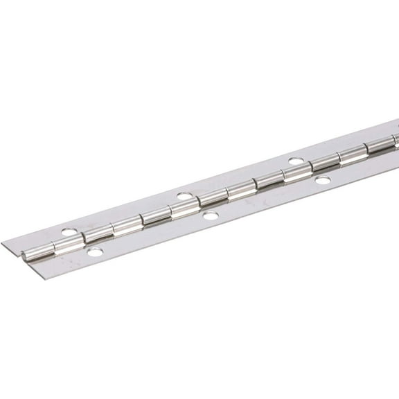 SEACHOICE Continuous Hinge, 1 1/2" x 6', Stainless Steel