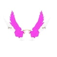 thumbnail image 3 of Gafas de sol de gran tamaño con forma de ala de ángel, de moda, con tonos irregulares y personalidad. Púrpura, 3 of 9