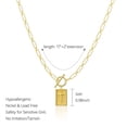 thumbnail image 3 of Necklace For Women Cross Pendant Paperclip Chain Necklace For Women Fashion Religious Jewelry Gift Chain Necklaces for Men Women Classic Cool Chain Necklace Jewelry Gift, 3 of 7