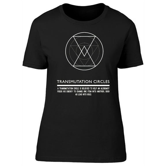 Transmutation Phrase T-Shirt Women -Image by Shutterstock, Female x-Large