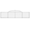 thumbnail image 2 of vidaXL Arched Gabion Baskets 4 pcs 118.1"x11.8"x23.6"/31.5" Galvanized Iron, 2 of 5