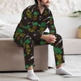 thumbnail image 5 of Mens Pajamas Set, Pineapples A Button Down Long Sleeve Loungewear Sleepwear Pjs sets for Men, 5 of 5