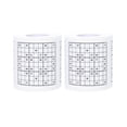 thumbnail image 1 of EeaseMX 2 rollos de papel higiénico con estampado de Sudoku creativo., 1 of 8
