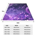 thumbnail image 3 of Bingfone Purple Bubble Abstract Art Print Flannel Fleece Blanket Throw Blanket for Bed,Sofa,Couch,Travel,Camping(40"x30" ), 3 of 8
