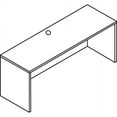 thumbnail image 3 of Lorell Essentials Series Credenza Shell - 72" x 24"29.5" Credenza Shell, 1" Top - Finish: Espresso, Silver Brush, 3 of 6